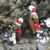 Dog with Stocking Ornament, Set of 2 - Ornaments - 3