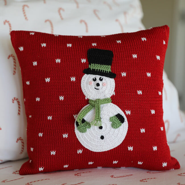 Snowman 10" Pillow - Accents - 2