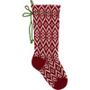 Red Patterned Stocking - Stockings - 1 - thumbnail
