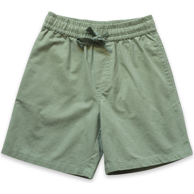 Pull On Straight Shorts, Sage Green