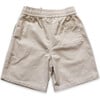 Pull On Straight Shorts, Ecru - Shorts - 2