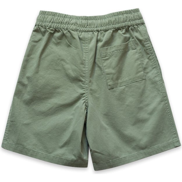 Pull On Straight Shorts, Sage Green - Shorts - 2