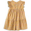 Sara Dress, Mustard Daisy Print - Dresses - 3
