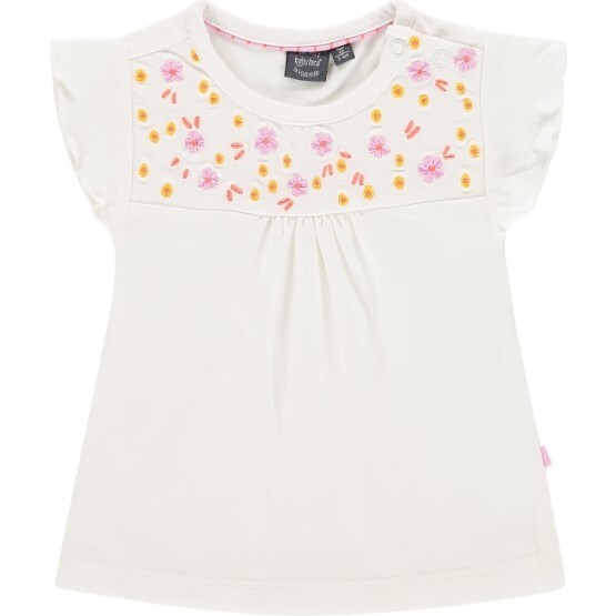 Floral Top, Cream - Shirts - 1
