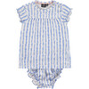 Striped Bloomer Set, Lavender Blue - Mixed Apparel Set - 1 - thumbnail