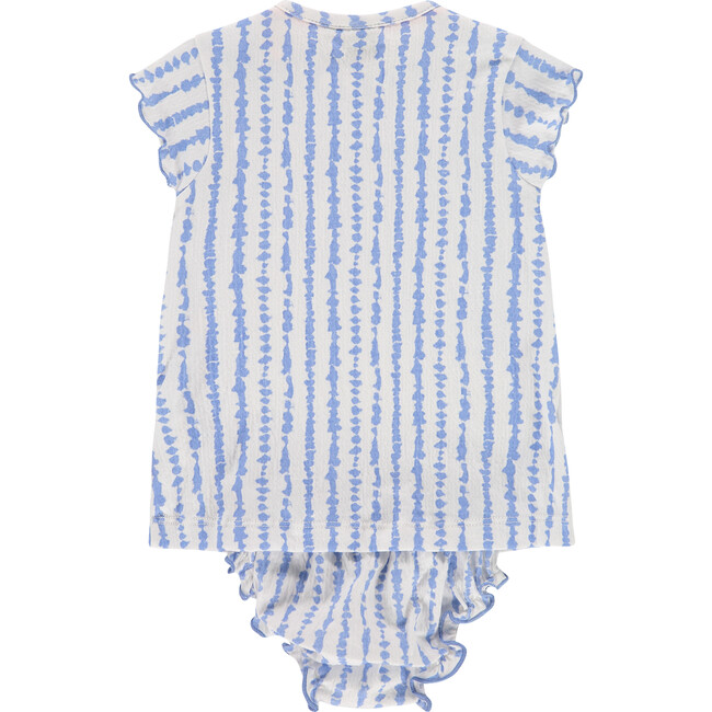 Striped Bloomer Set, Lavender Blue - Mixed Apparel Set - 2