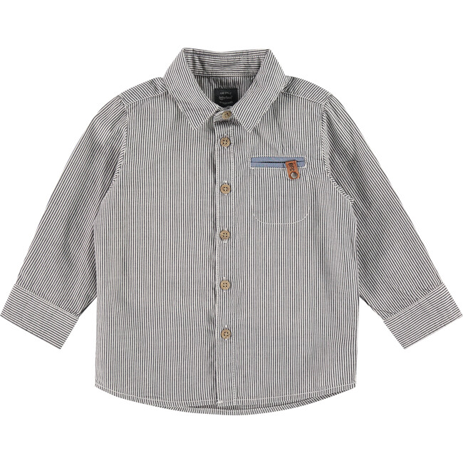 Button Down, Grey - Shirts - 1