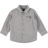 Button Down, Grey - Shirts - 1 - thumbnail