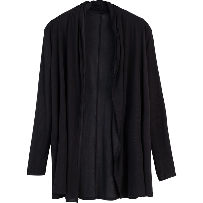 Women's Whipped Wrap Cardigan, Black - Cardigans - 1