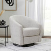Madison Swivel Glider, Black/White - Nursery Chairs - 2