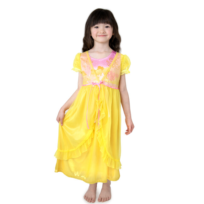 Yellow Beauty Nightgown With Yellow Rose