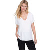 The Women's Perfect Vee, White - T-Shirts - 1 - thumbnail
