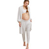 The Women's  Nesting Robe, Oat Melange - Robes - 1 - thumbnail