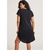 The Women's Organic Pointelle Nightgown, Black - Nightgowns - 3