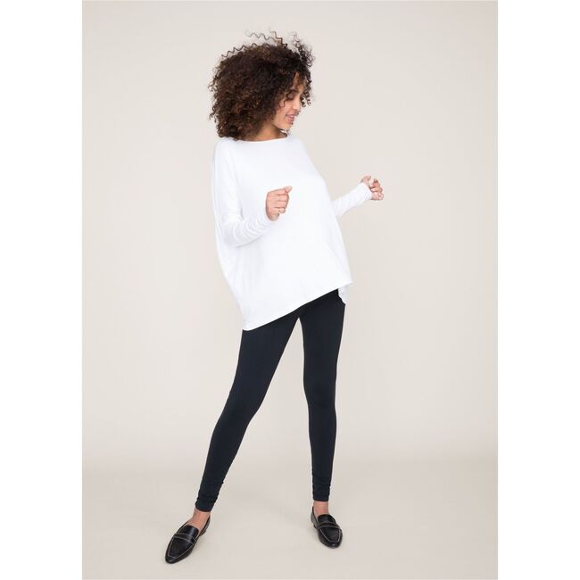 The Women's Long Sleeve Tee, White - T-Shirts - 3