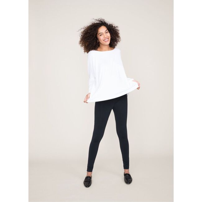 The Women's Long Sleeve Tee, White - T-Shirts - 4