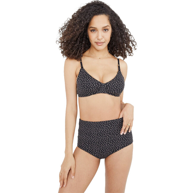 The Women's High Tuck Brief, Black Dancing Hearts