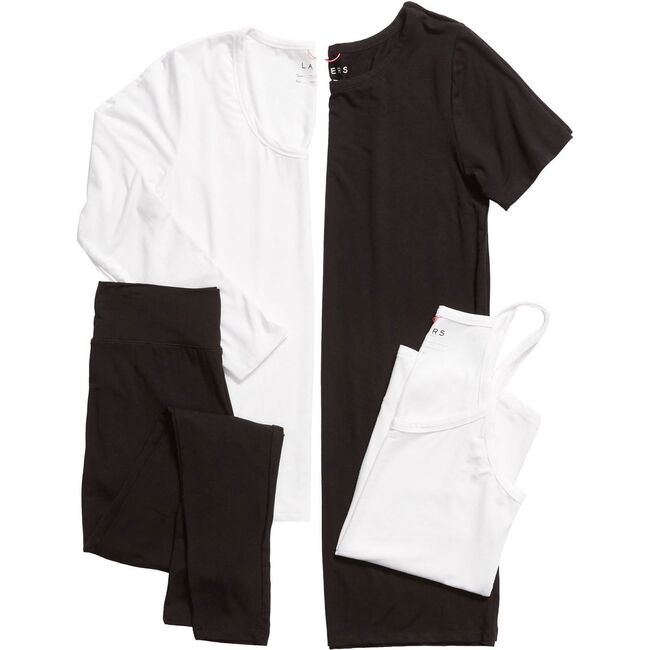 Hatch Layers Set, Black and White - Tees - 1