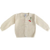 Embroidered Sweater "You are Berry Sweet", Beige - Sweaters - 2