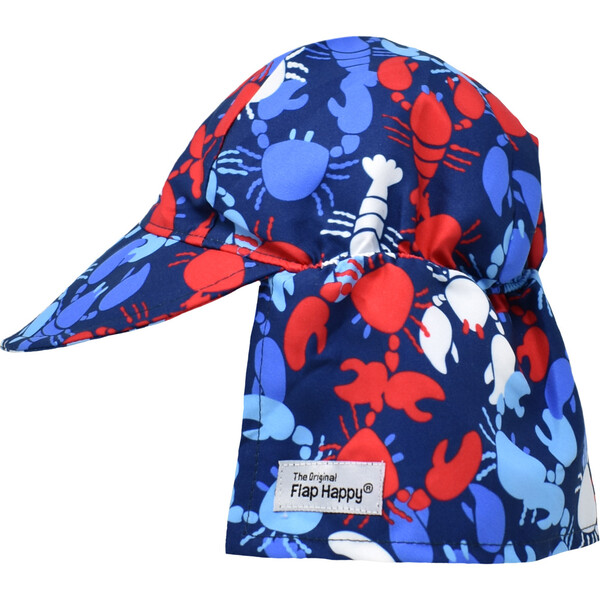 UPF 50+ Original Flap hat, Lobster Party Flap Happy Hats, Scarves