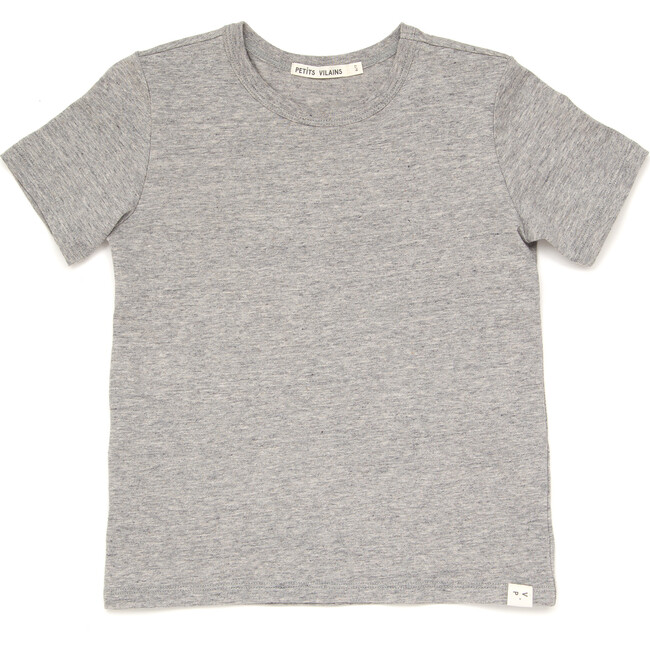 Sasha Classic Tee, Heather Grey - Tees - 1