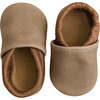 Rowan Moccs, Taupe and Brown - Booties - 1 - thumbnail