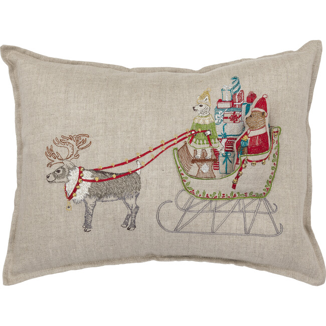 Santa's Sleigh Pocket Pillow - Decorative Pillows - 1