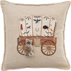 Raccoon Saddle Maker Wagon Pocket Pillow - Decorative Pillows - 2