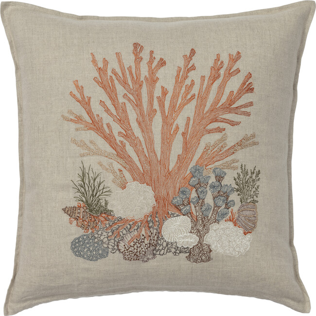 Large Coral Pillow, Multi - Pillows - 1