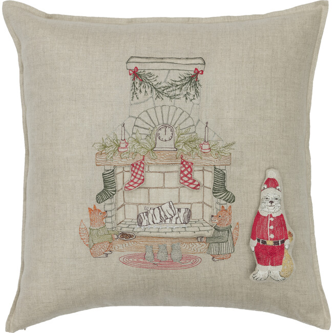 Chimney Santa Pocket Pillow