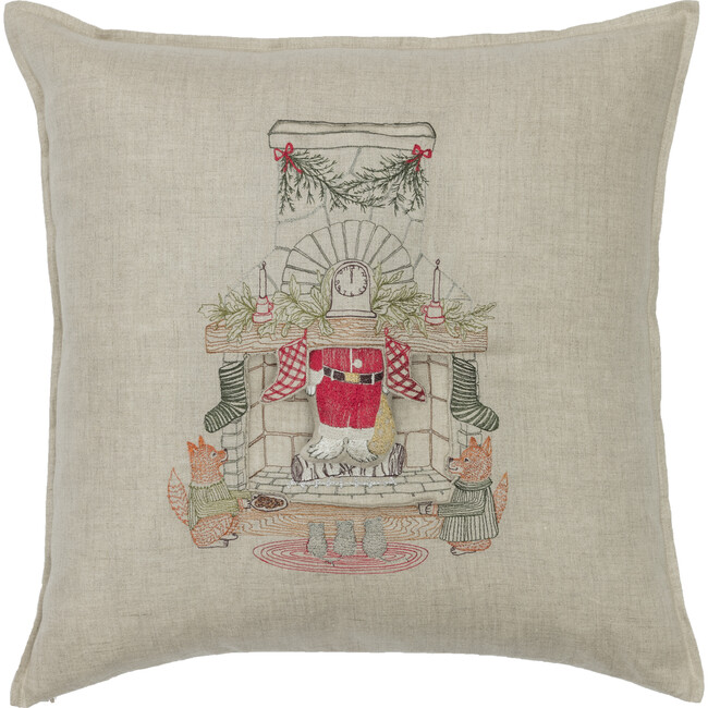 Chimney Santa Pocket Pillow - Accents - 3