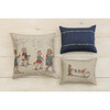 Stitch Stripe Indigo Pillow - Decorative Pillows - 2 - thumbnail
