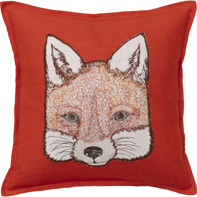 Fox Applique Pillow