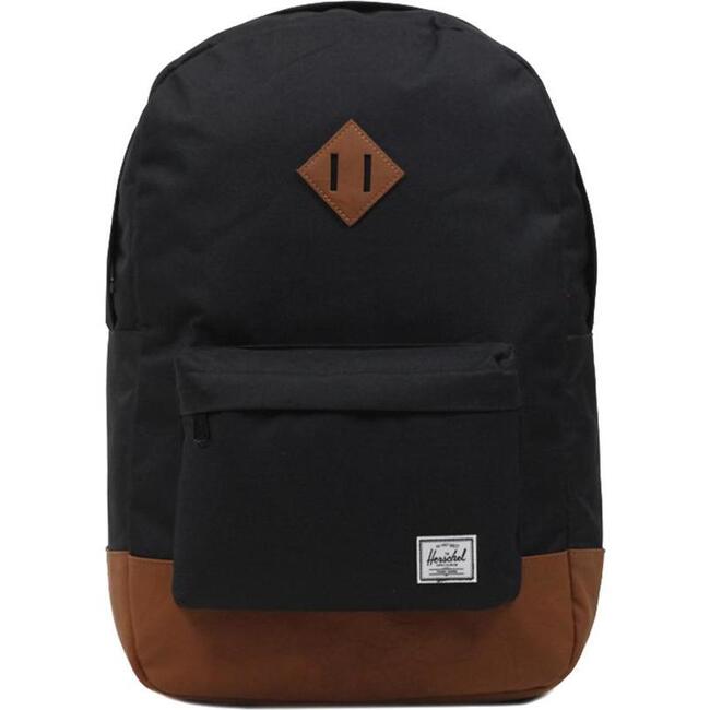 Heritage Tan Backpack, Black - Backpacks - 1