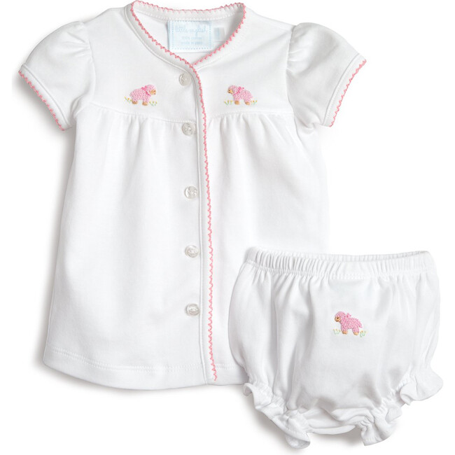 Pinpoint Layette Knit Set, Pink Sheep - Mixed Apparel Set - 1