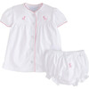 Pinpoint Layette Knit Set, Pink Giraffe - Mixed Apparel Set - 1 - thumbnail