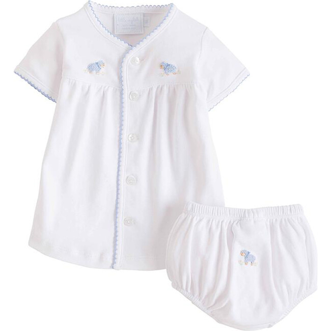 Pinpoint Layette Knit Set, Blue Sheep - Mixed Apparel Set - 1