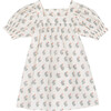 Etty Dress, Red Dahlia Block Print  - Dresses - 1 - thumbnail