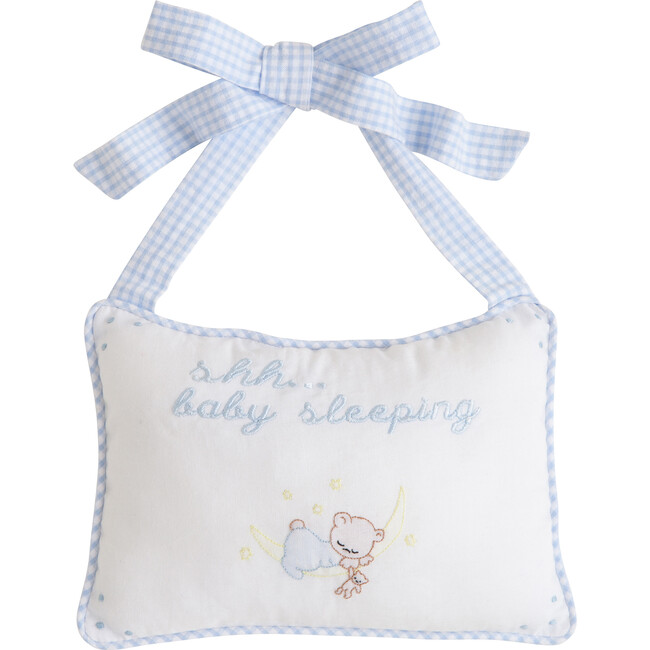 Baby Door Pillow, Blue - Pillows - 1