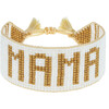 White & Gold MAMA Bracelet - Bracelets - 2