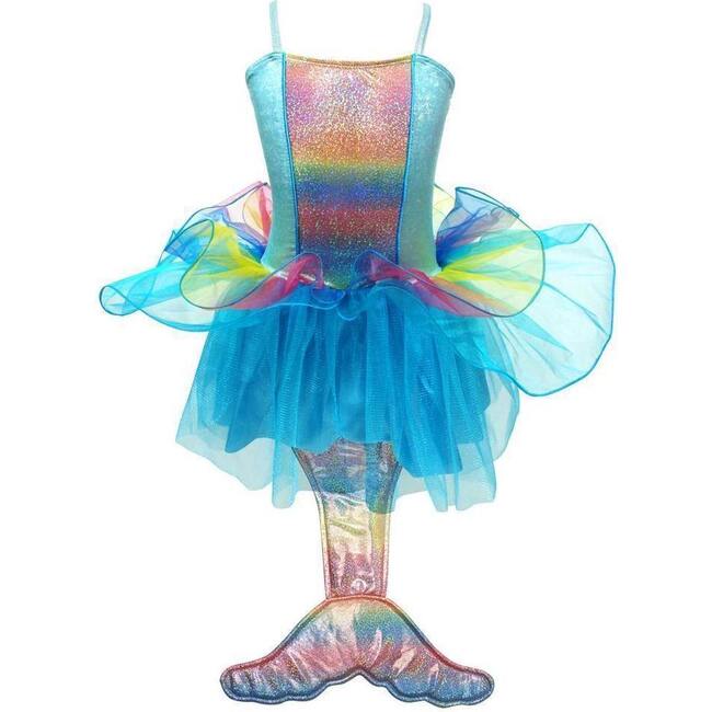 Mermaid Princess Dress, Multi Blue - Costumes - 1