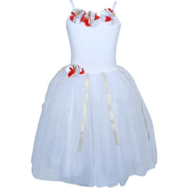 Festive Fairy Petal Dress, White