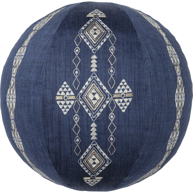 Berber Sphere Pillow, Indigo - Pillows - 1