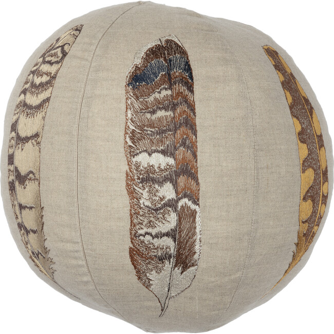 Feather Sphere Pillow - Decorative Pillows - 3