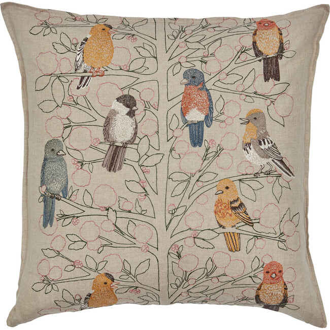 Songbirds Tree Pillow - Decorative Pillows - 1