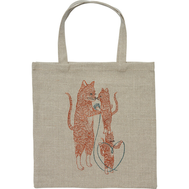 Mama Cat & Kittens Tote - Accents - 1