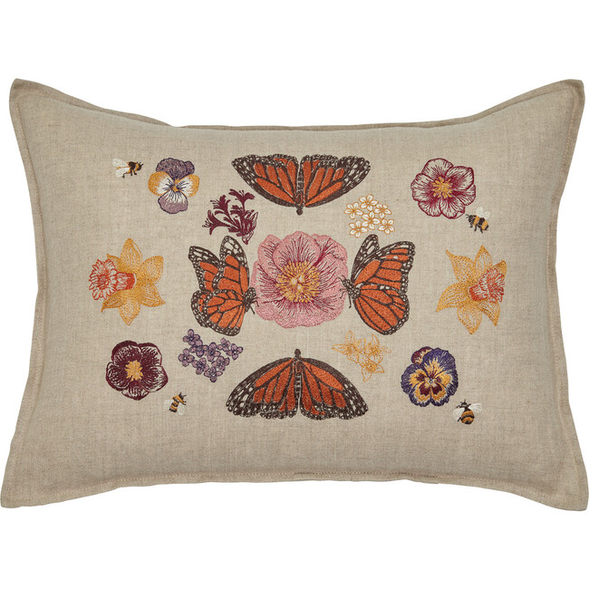 Butterflies & Blooms Pillow