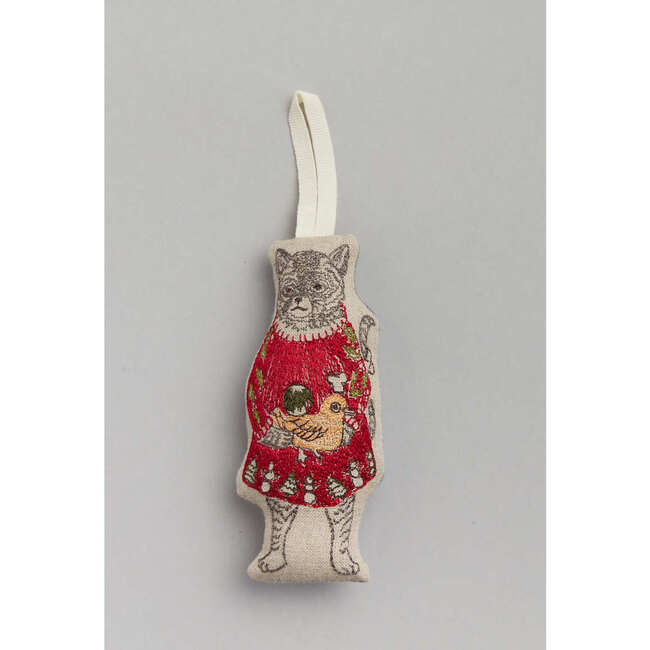 Cat with Gifts Ornament