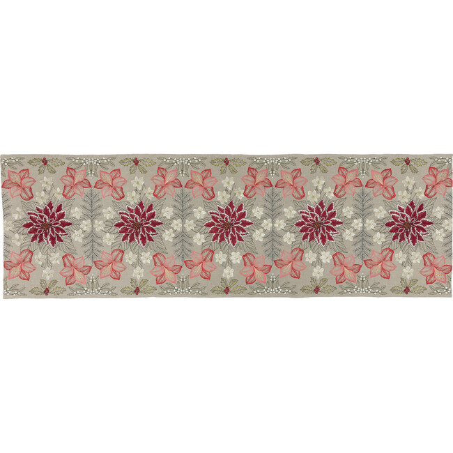 Christmas Flowers Table Runner