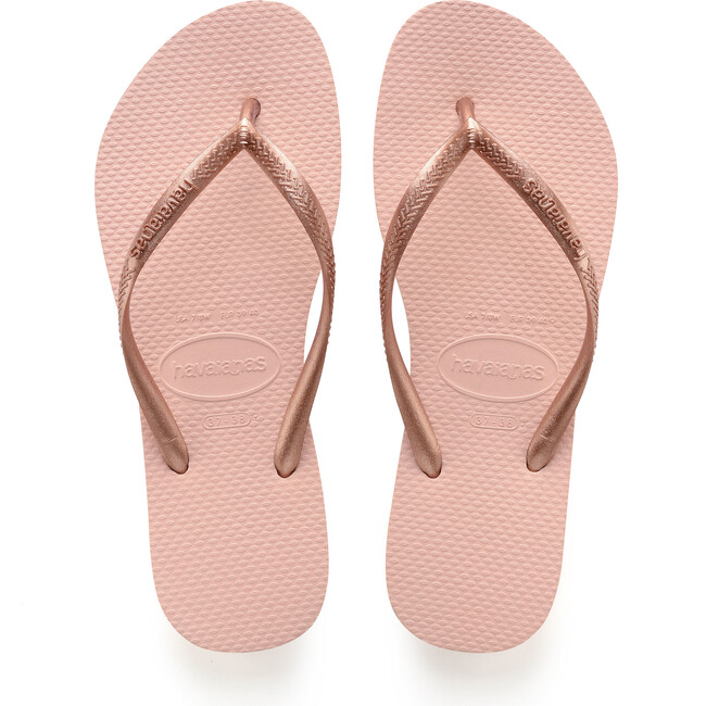 Slim Flip Flops, Rose Gold - Sandals - 1
